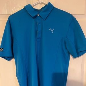 Men’s blue Puma golf polo size medium